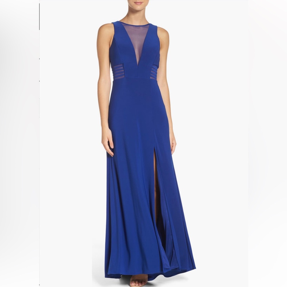 Elegant Blue Maxi Dress